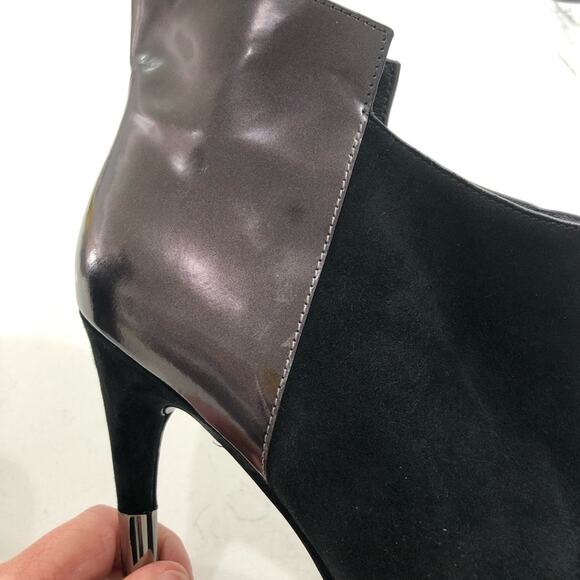 Sigerson Morrison Baladi Booties Heels Black Metallic - Picture 3 of 11